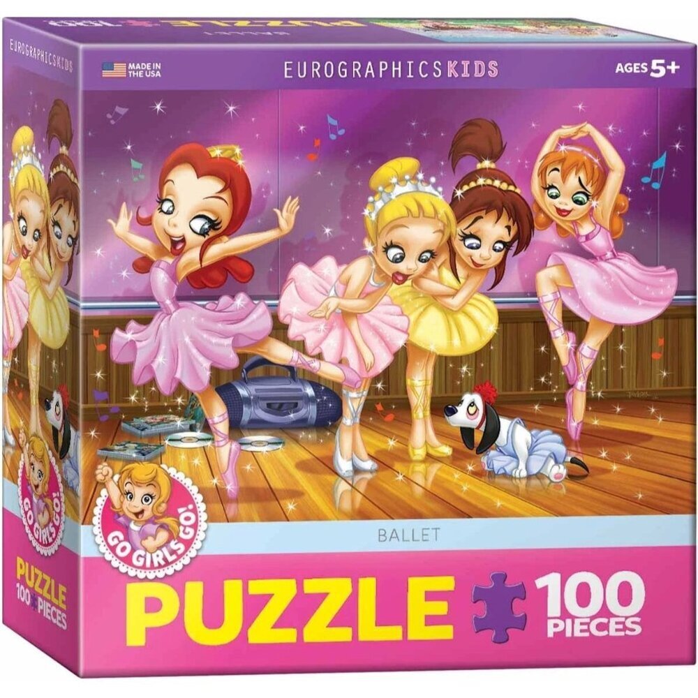 Eurographics Ballet Go Girls Go! 100 Piece Jigsaw Puzzle